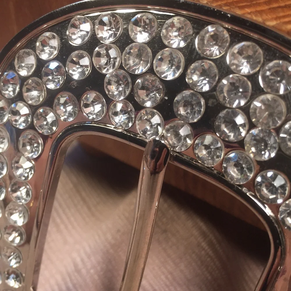 Gem encrusted belt buckle